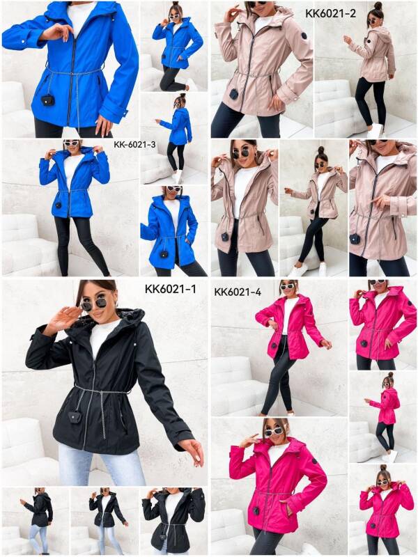 Kurtki damskie cienki Roz S-2XL, 1 Kolor Paczka 5 szt 1